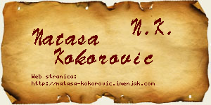 Nataša Kokorović vizit kartica